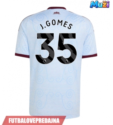 Lacne Muži Futbalové dres Aston Villa Joao Gomes #35 2026-27 Krátky Rukáv - Tretina